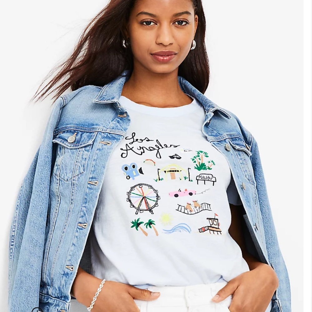 LOFT Los Angeles Everyday Crew Tee
